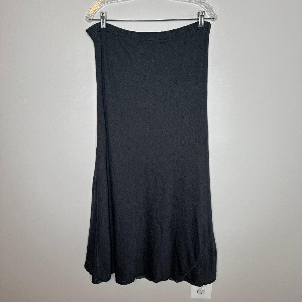 Eileen Fisher Women's Pull-On Stretch A-Line Skirt Gray Lined Color Size Small